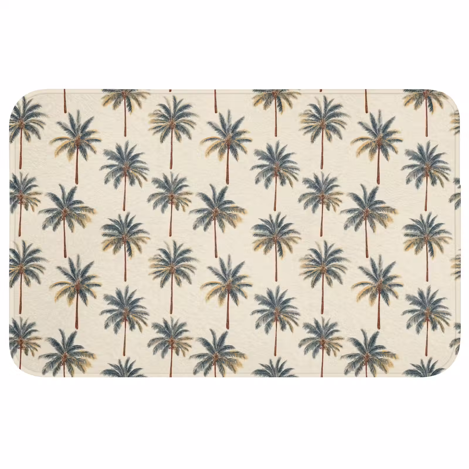 Wc Mat - Palmbomen - Tropisch - Groen — 1