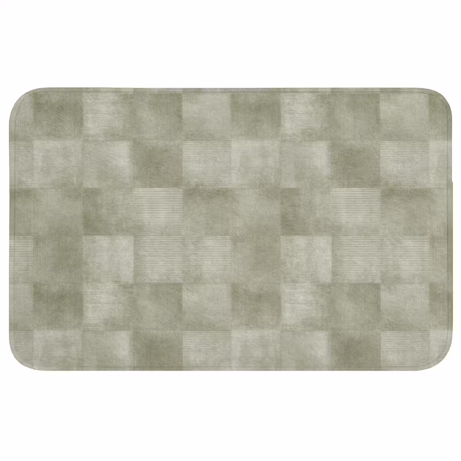 Wc Mat - Vlakken - Rustiek - Groen — 1