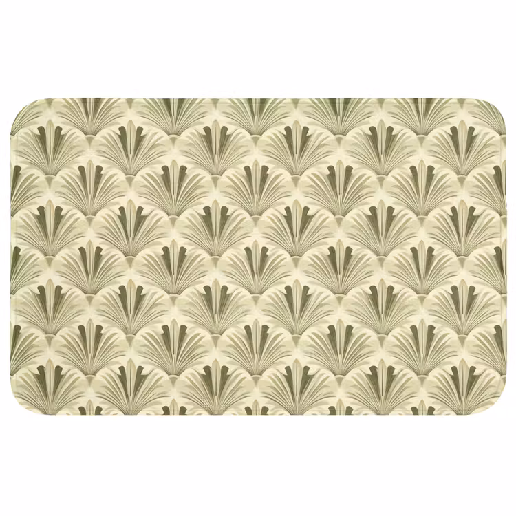 Wc Mat - Klassiek - Waaier - Groen