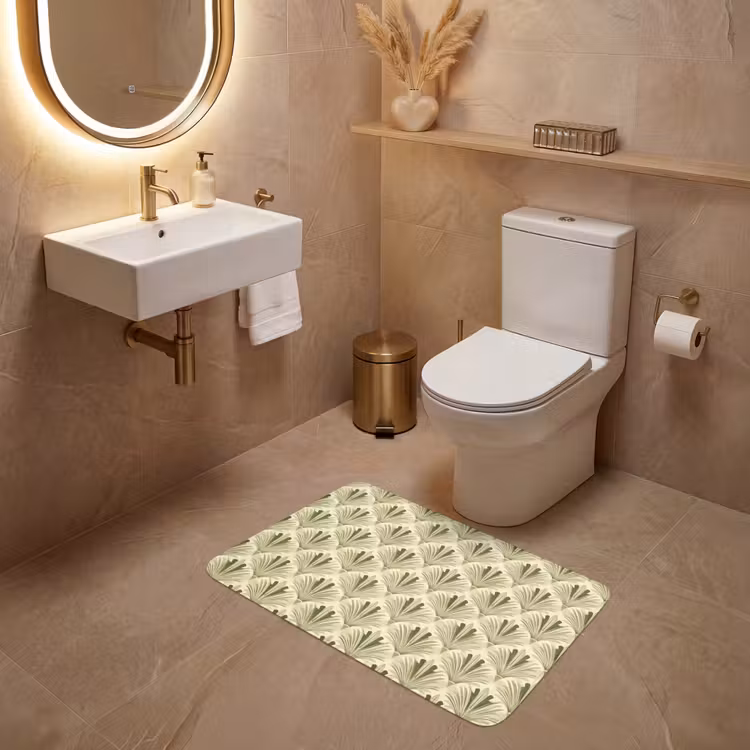 Wc Mat - Klassiek - Waaier - Groen — 4