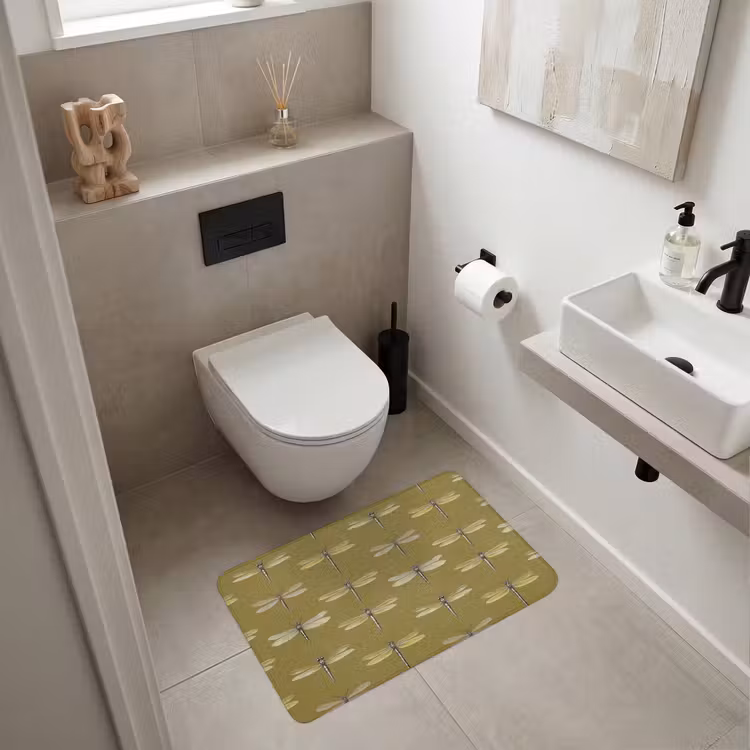 Wc Mat - Libellen - Patroon - Groen — 6