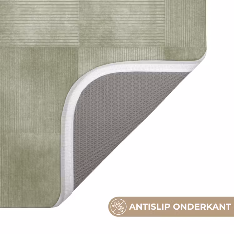Wc Mat - Vlakken - Rustiek - Groen — 3