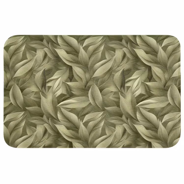 Wc Mat - Bladeren - Modern - Groen — 1
