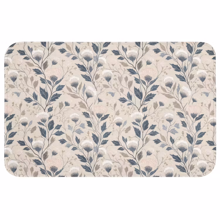 Wc Mat - Klassiek - Botanisch - Kleurrijk — 1