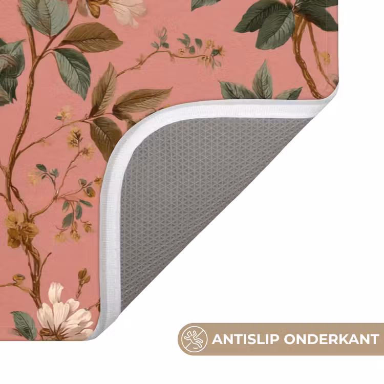 Wc Mat - Klassiek - Botanisch - Roze — 3
