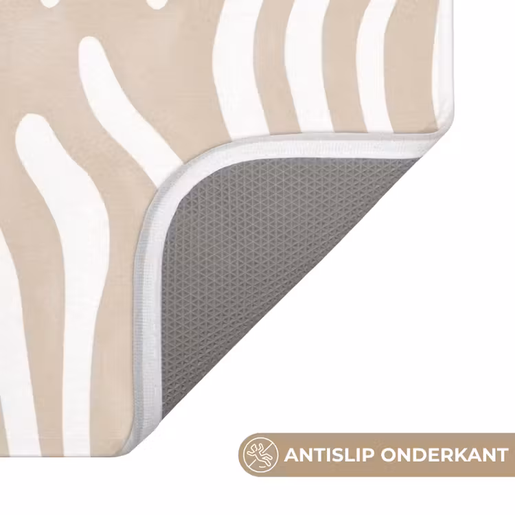 Wc Mat - Abstract - Zebra - Beige — 3