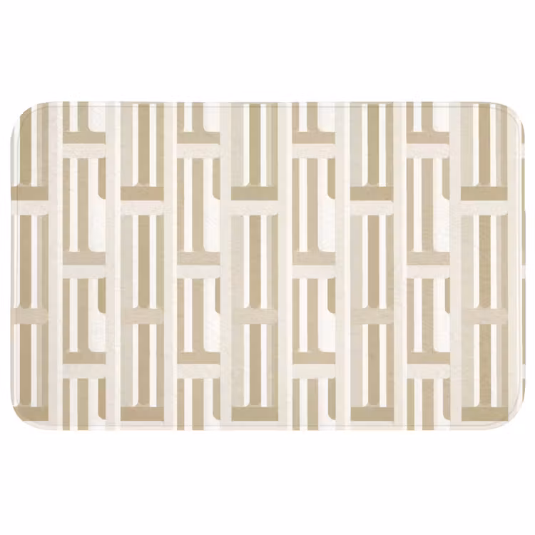Wc Mat - Modern - Geometrisch - Beige — 1