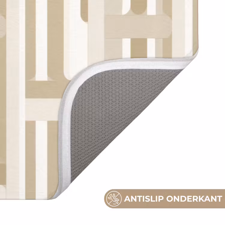 Wc Mat - Modern - Geometrisch - Beige — 3