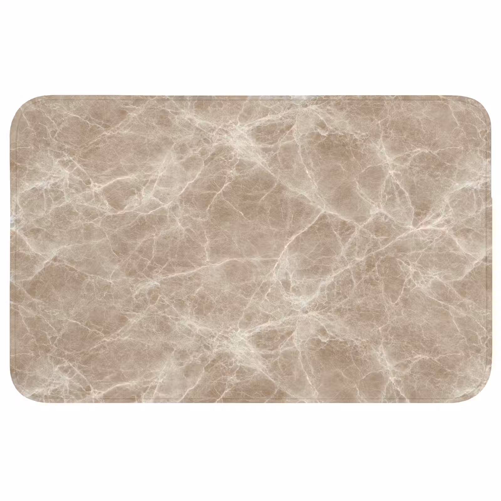 Wc Mat - Bruin - Kristaladers - Marmer — 1