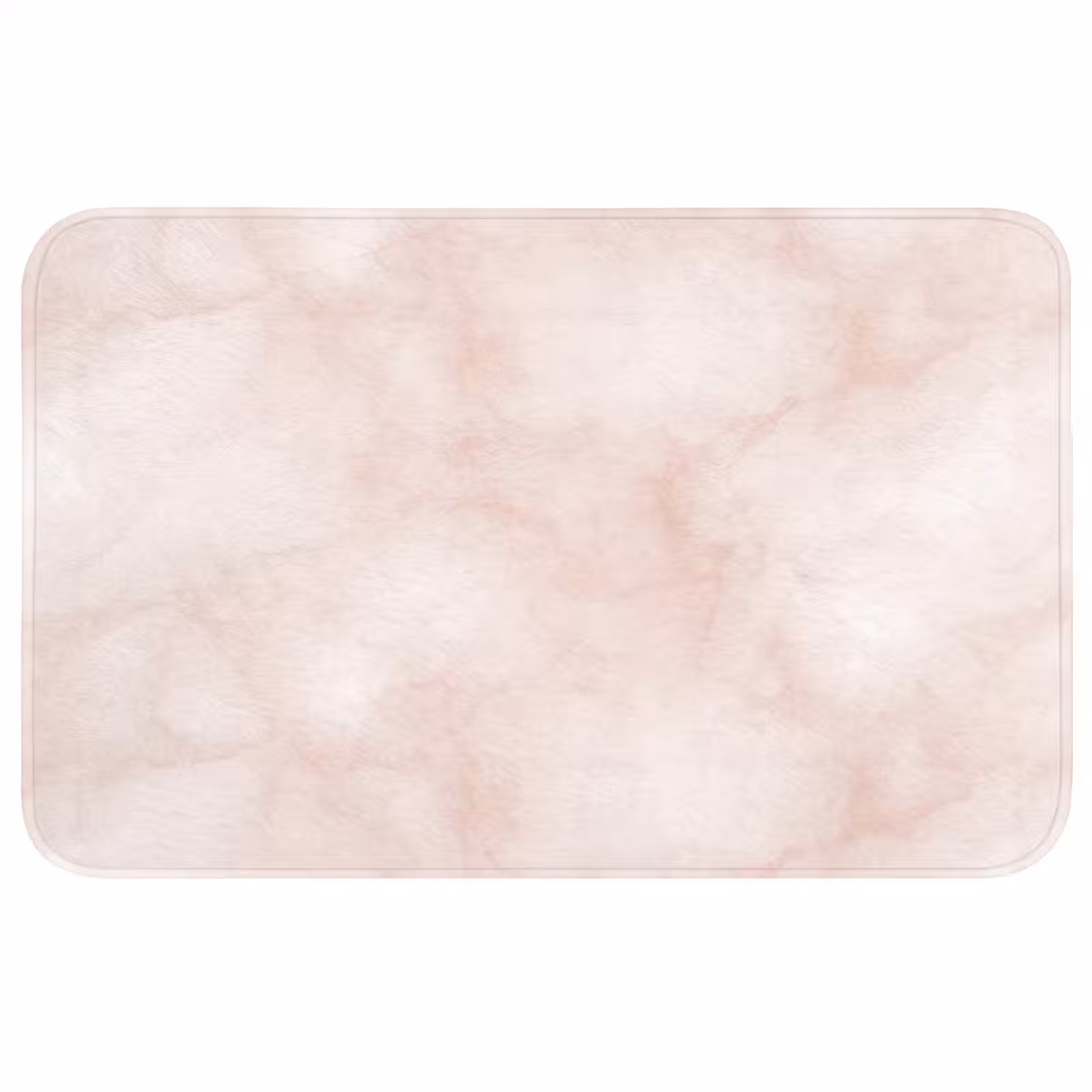 Wc Mat - Roze - Marmer - Crème — 1