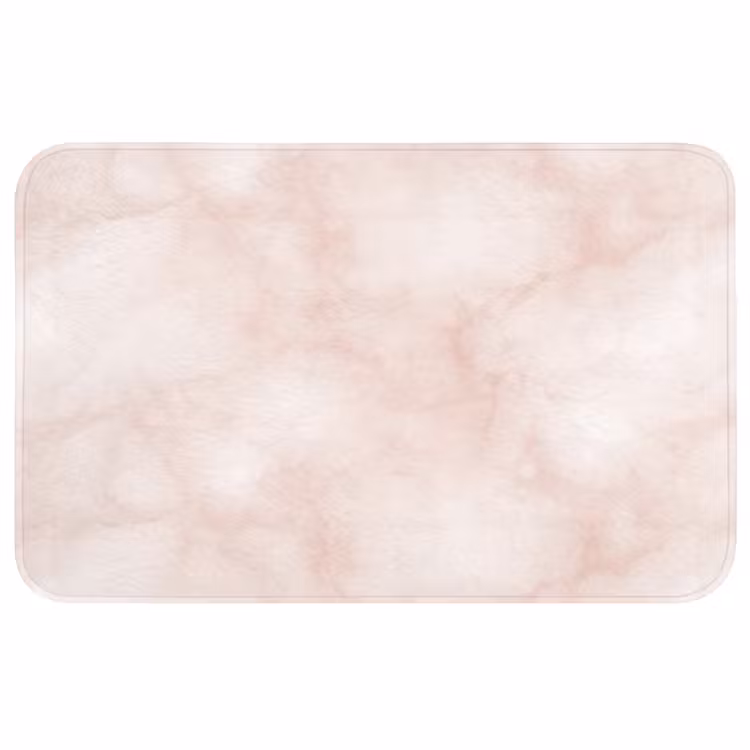 Wc Mat - Roze - Marmer - Crème