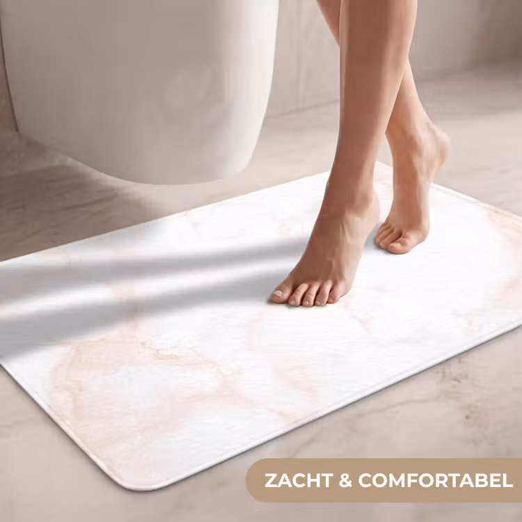 Wc Mat - Zalmroze - Marmer - Aders — 7