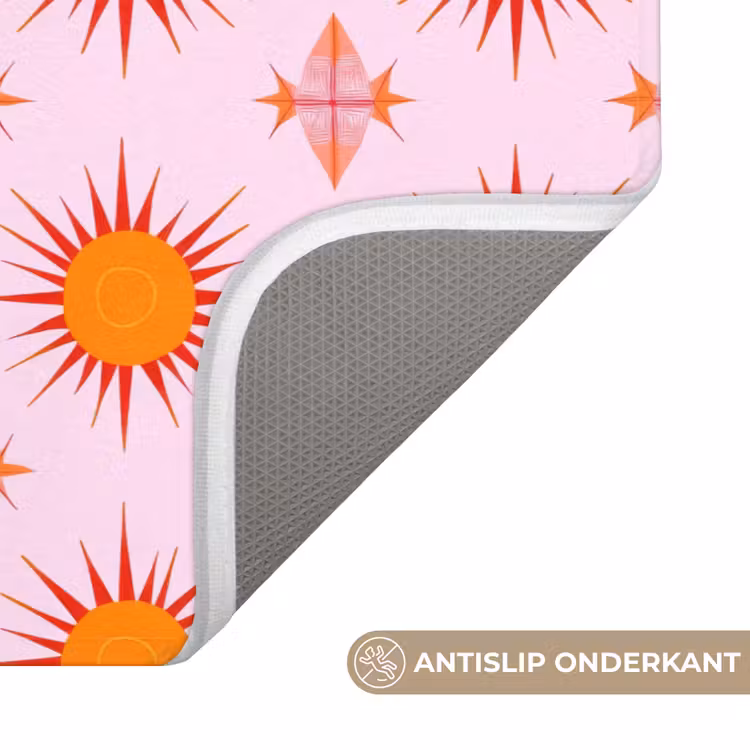 Wc Mat - Zon - Patroon - Roze — 3