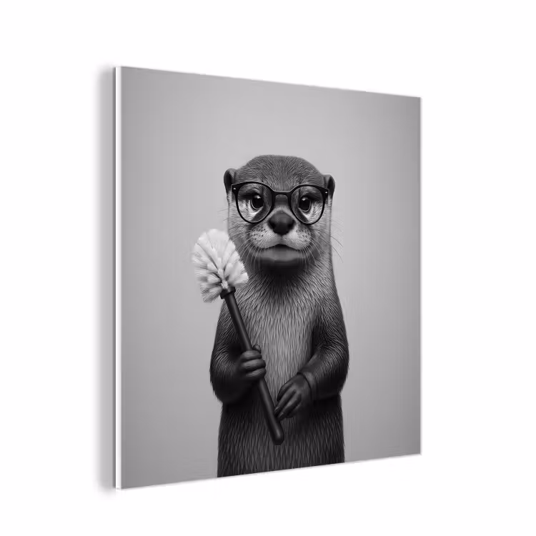 Forex - Otter - Wc-borstel - Bril - Zwart - Wit — 1