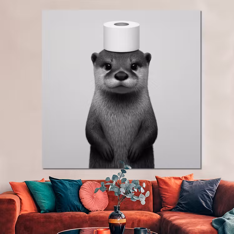 Forex - Otter - WC rol - Zwart - Wit — 3