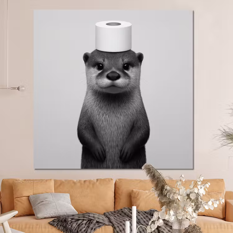 Forex - Otter - WC rol - Zwart - Wit — 4