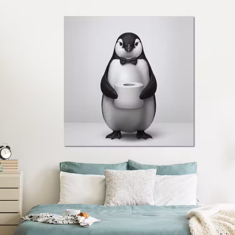 Forex - Pinguïn - WC rol - Wit — 2