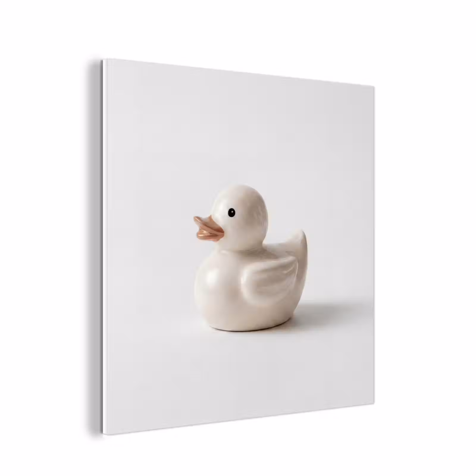 Forex - Badeend - Minimalistisch - Wit — 1