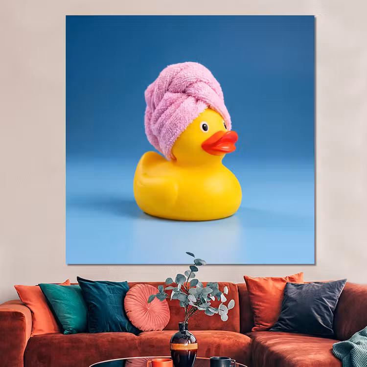 Forex - Badeend - Handdoek - Blauw — 3