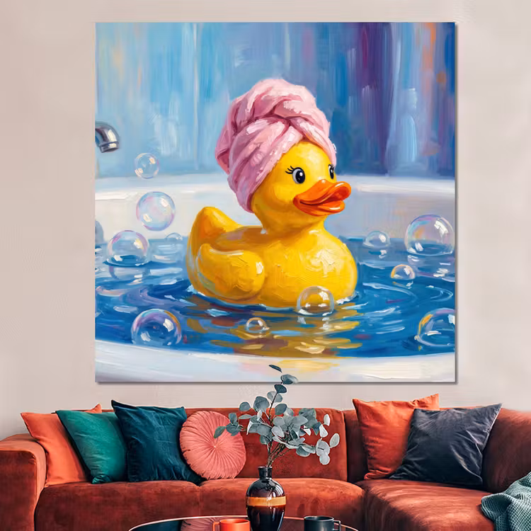 Forex - Creatief - Badeend - Kleurrijk — 3