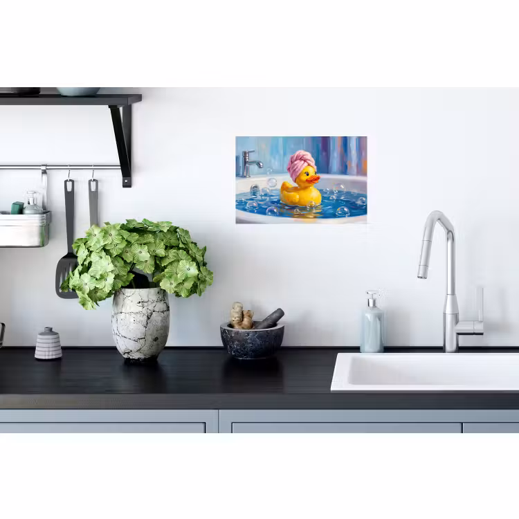Muursticker - Creatief - Badeend - Kleurrijk — 2