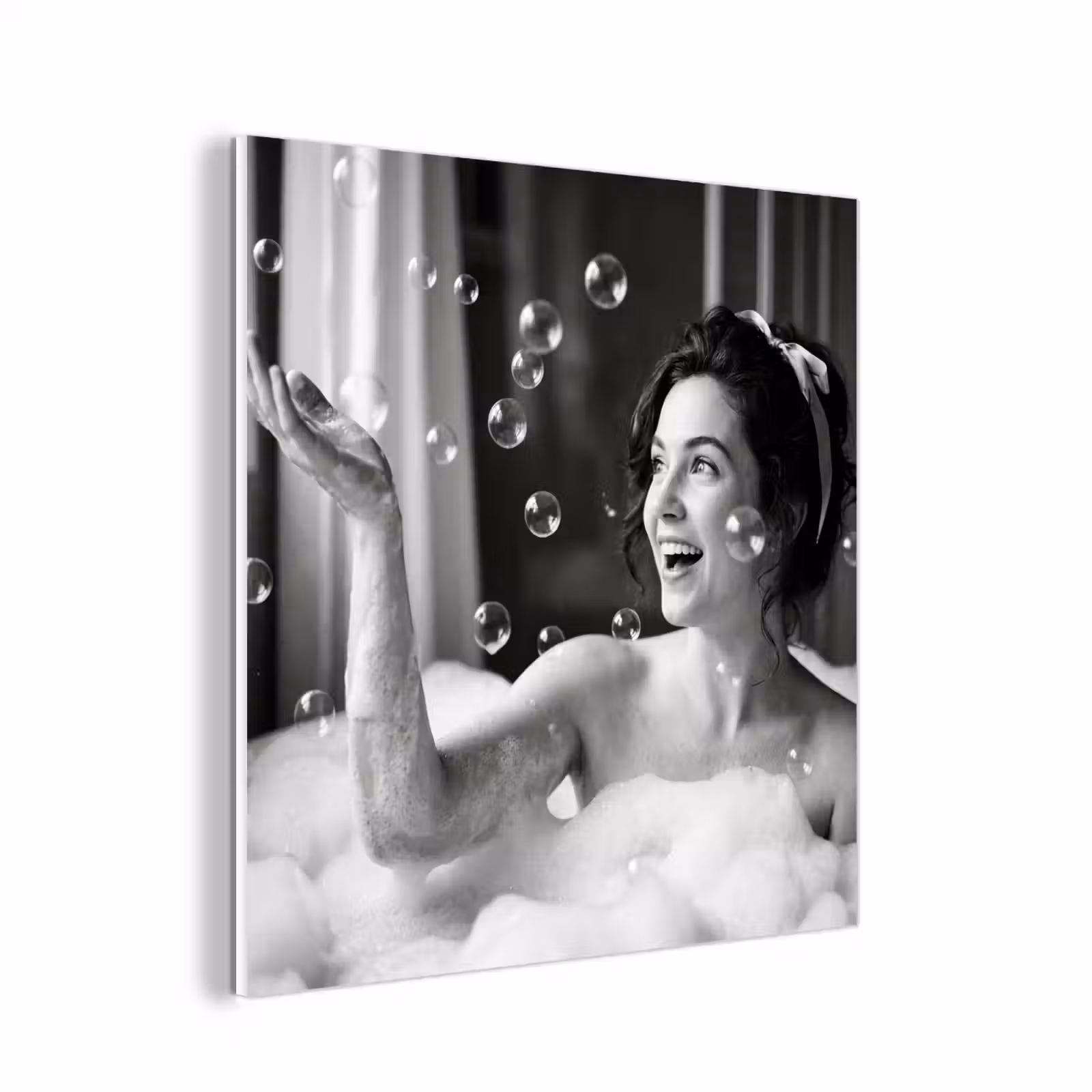 Forex - Bad - Bubbels - Zwart - Wit — 1