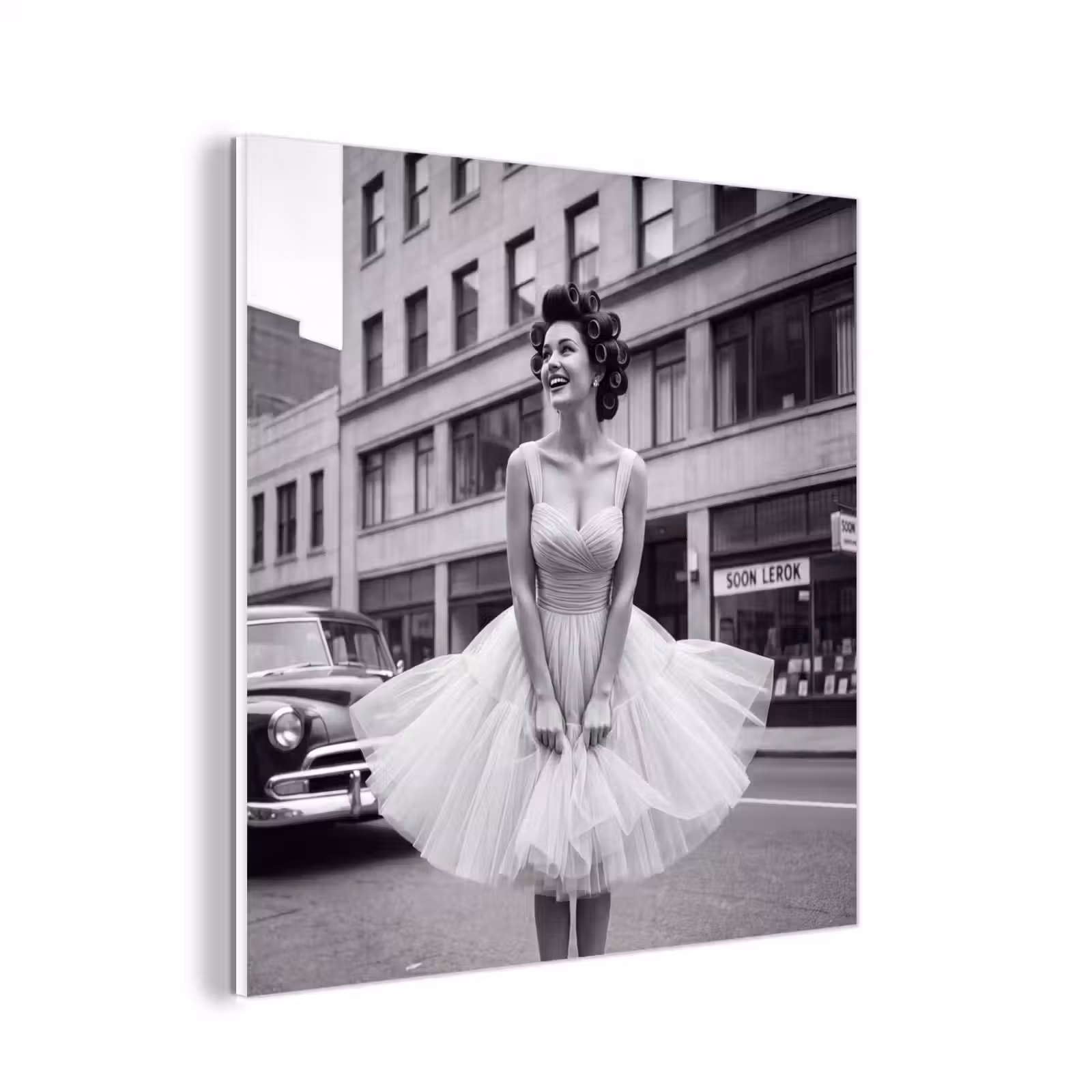 Forex - Retro - Vrouw - Zwart - Wit — 1