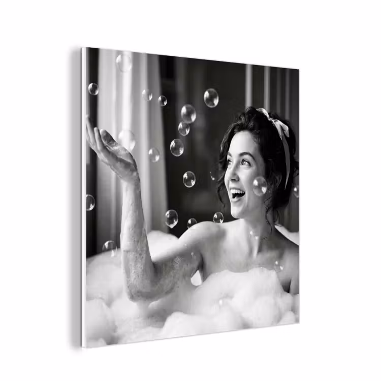 Forex - Bad - Bubbels - Zwart - Wit — 1