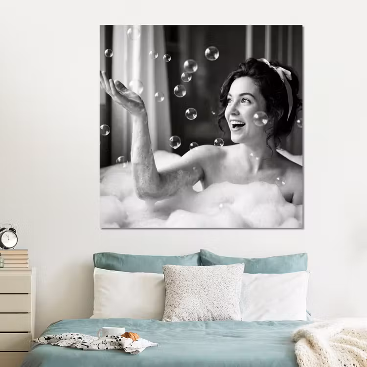 Forex - Bad - Bubbels - Zwart - Wit — 2