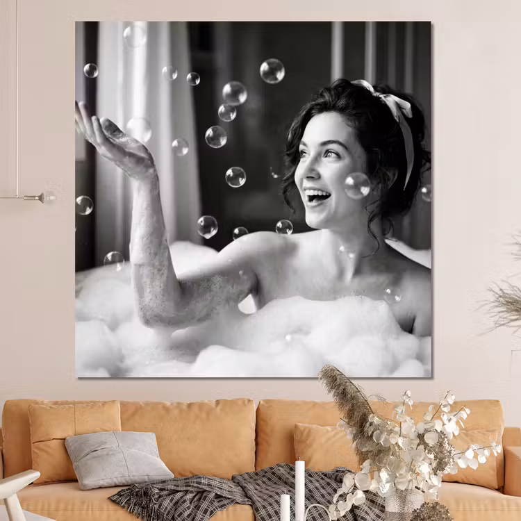 Forex - Bad - Bubbels - Zwart - Wit — 4