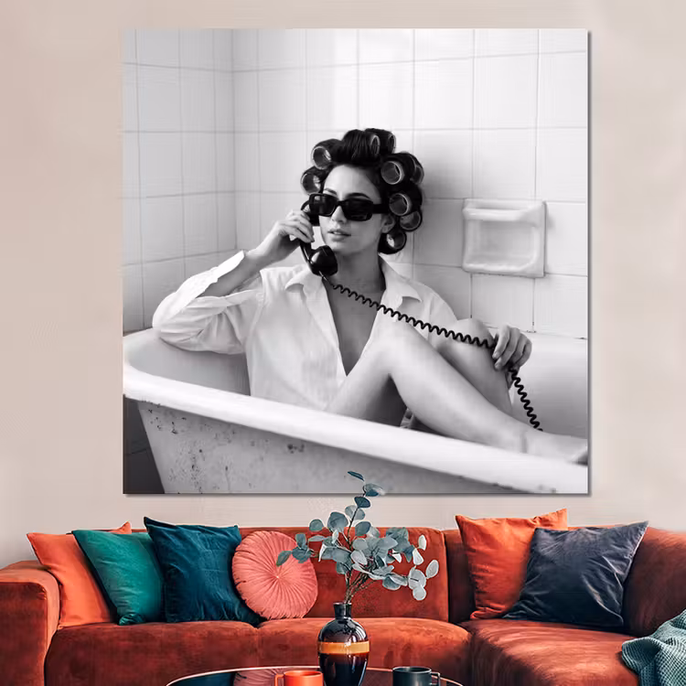Forex - Bad - Vrouw - Zwart - Wit — 3