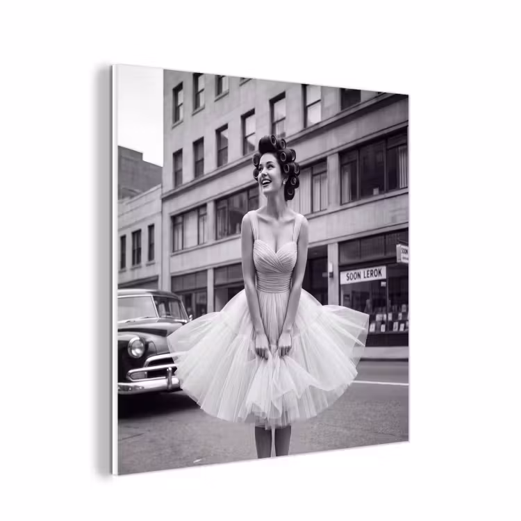 Forex - Retro - Vrouw - Zwart - Wit — 1