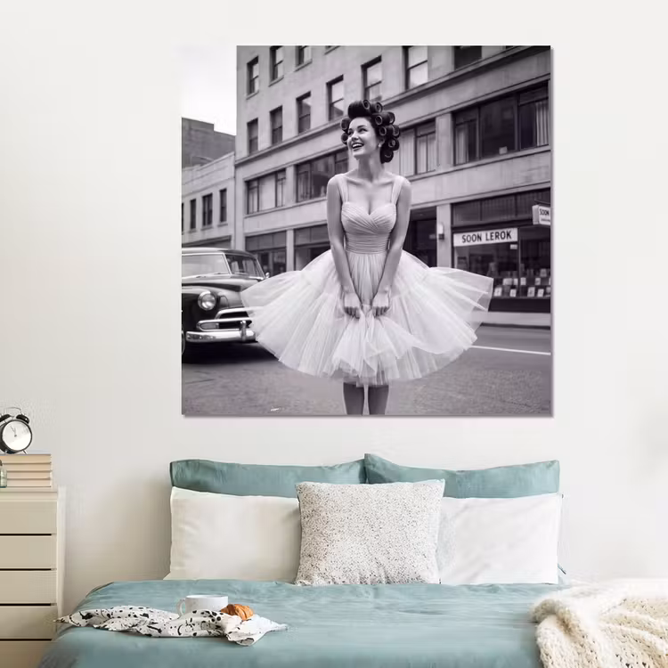 Forex - Retro - Vrouw - Zwart - Wit — 2
