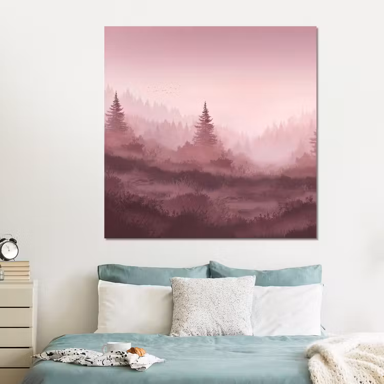 Forex - Landschap - Mistig - Roze — 2