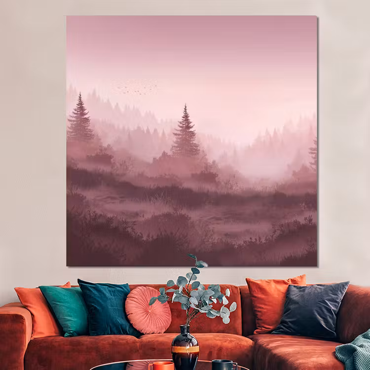 Forex - Landschap - Mistig - Roze — 3