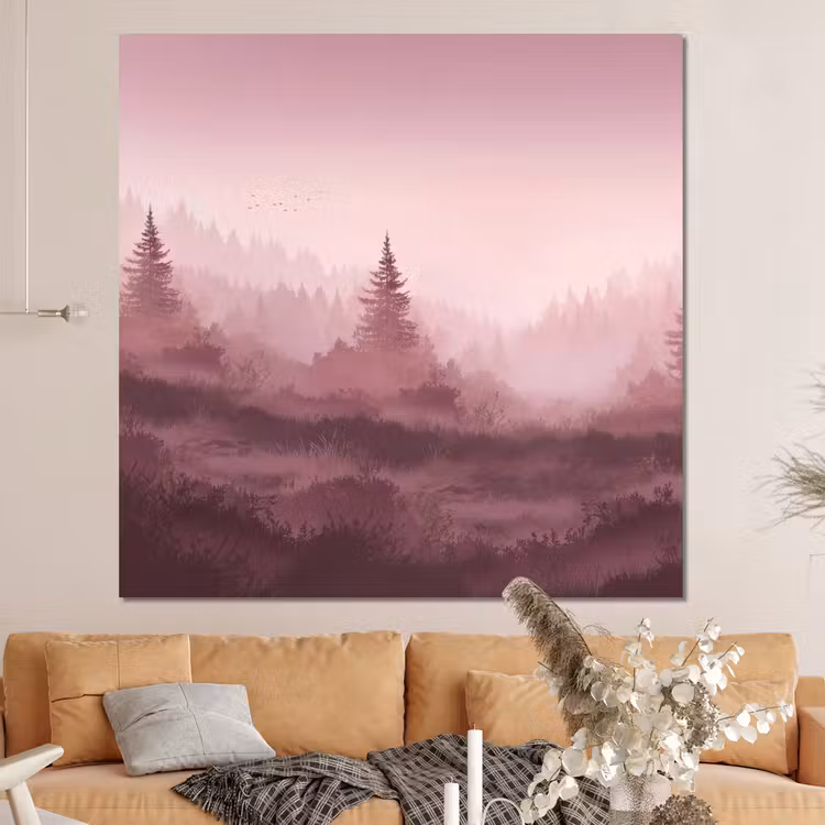 Forex - Landschap - Mistig - Roze — 4