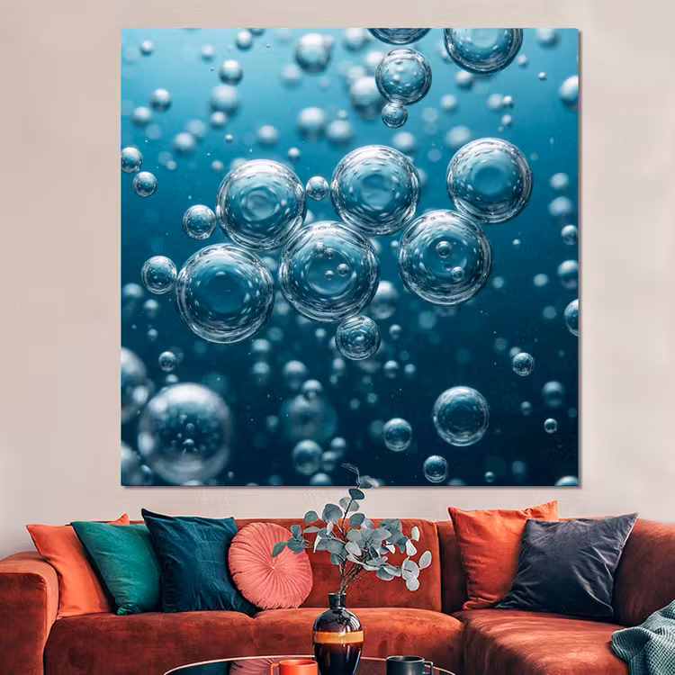 Forex - Luchtbellen - Dynamisch - Blauw — 3