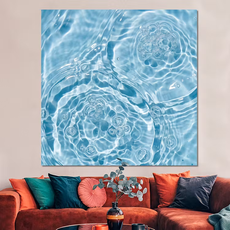 Forex - Water - Blauw - bubbels — 3