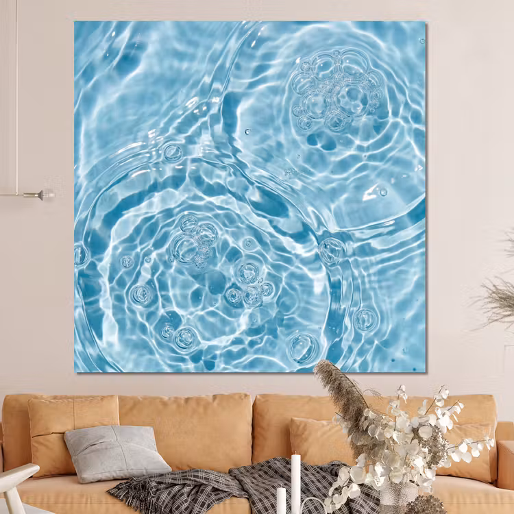 Forex - Water - Blauw - bubbels — 4