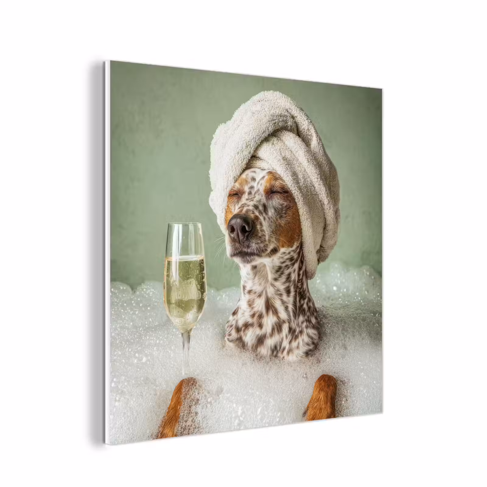 Forex - Hond - Bad - Champagne - Handdoek — 1