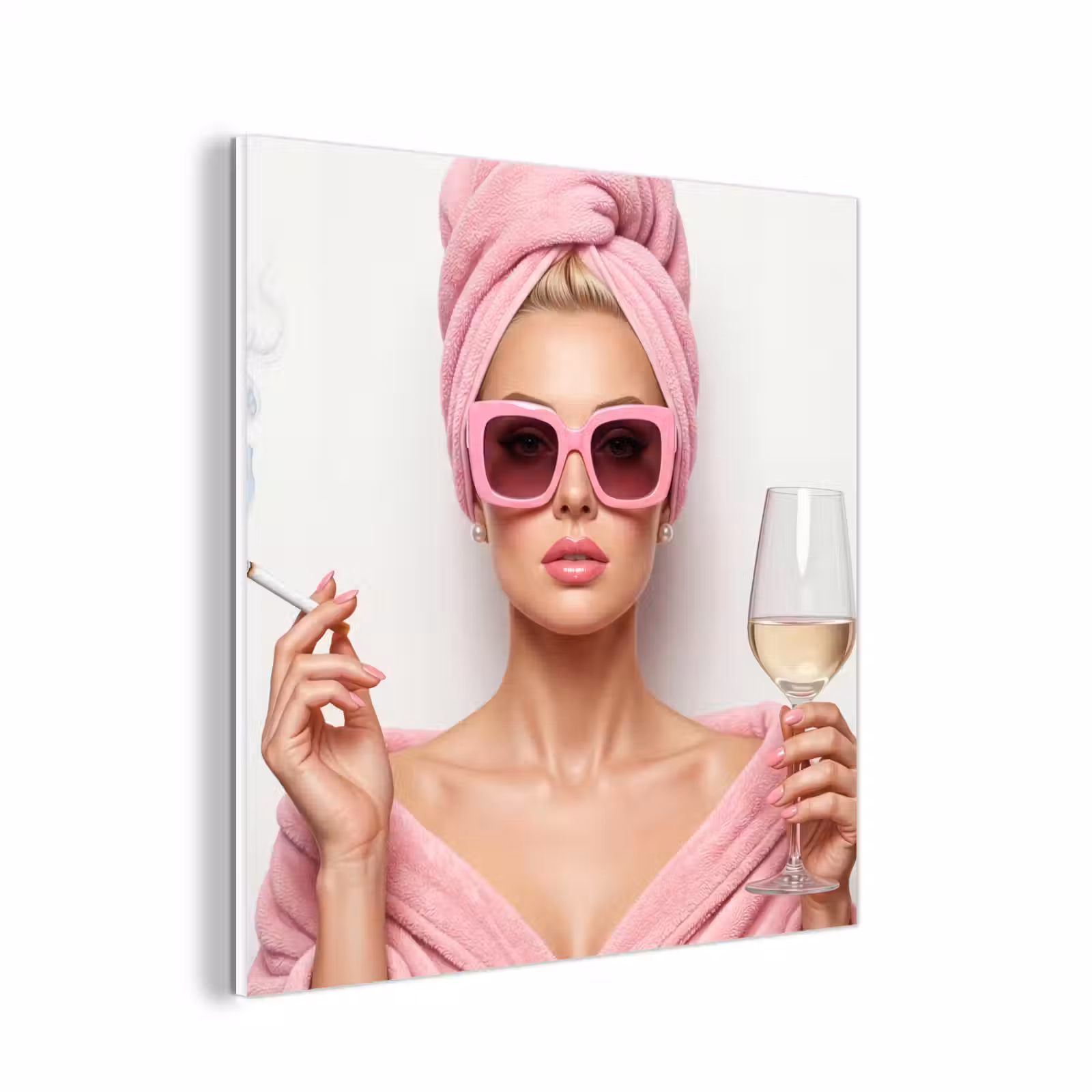 Forex - Vrouw - Roze - Wijn - Zonnebril — 1