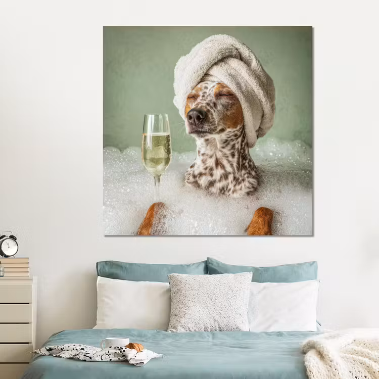 Forex - Hond - Bad - Champagne - Handdoek — 2