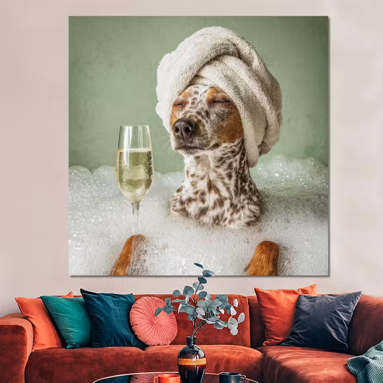 Forex - Hond - Bad - Champagne - Handdoek — 3