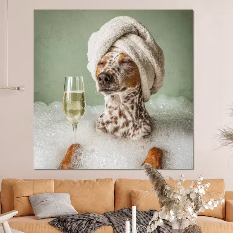 Forex - Hond - Bad - Champagne - Handdoek — 4