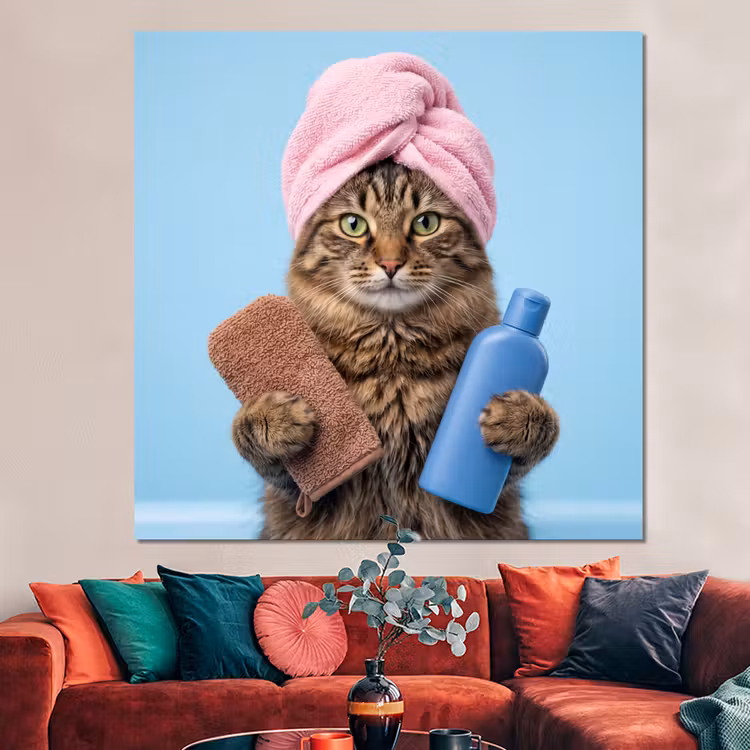 Forex - Kat - Handdoek - Washand - Zeep — 3