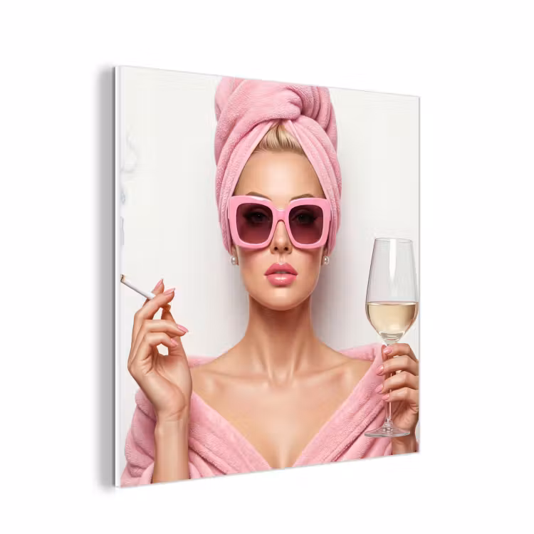 Forex - Vrouw - Roze - Wijn - Zonnebril — 1
