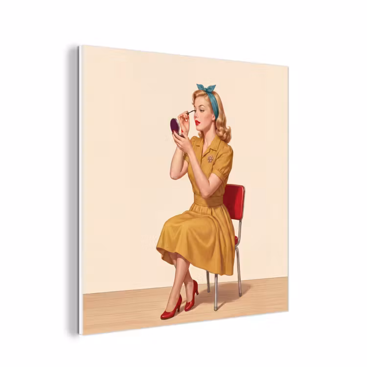 Forex - Illustratie - Mascara - Vrouw - Geel — 1