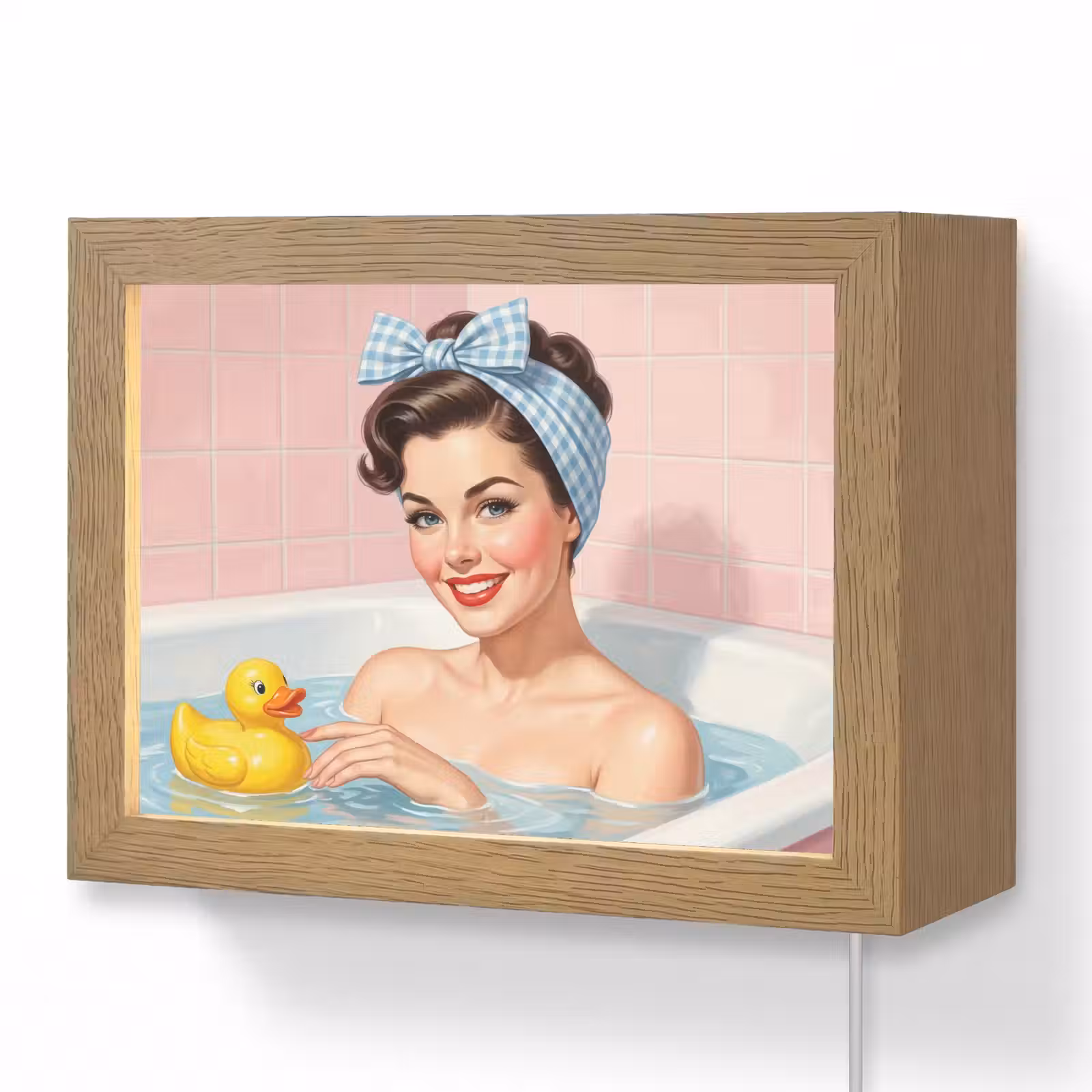 Lightbox - Wandlamp - Badkamer - Eend - Blauw — 1