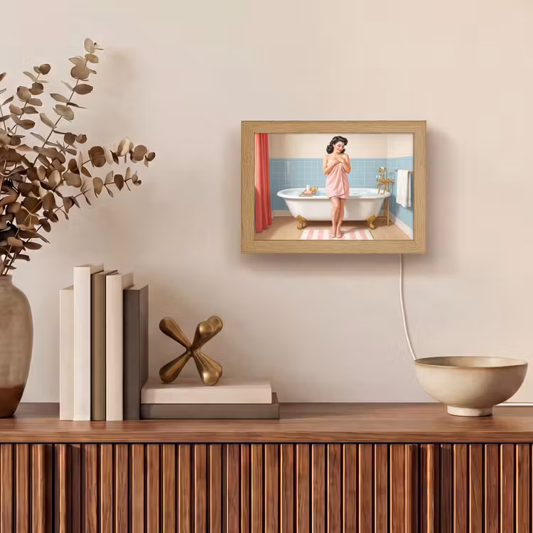 Lightbox - Wandlamp - Badkamer - Vrouw - Roze — 4