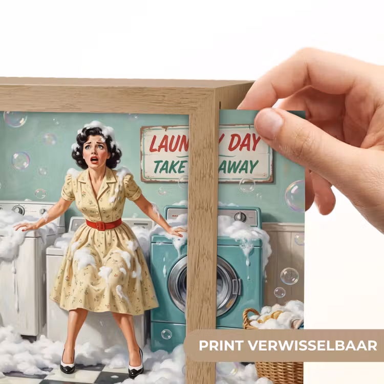 Lightbox - Wandlamp - Retro - Blauw - Vrouw — 6